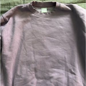 TNA aritzia cozy fleece boyfriend crew neck